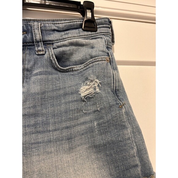 Pilcro & the Letterpress distressed Slim Boyfriend denim jean shorts Size 25 - Picture 3 of 7